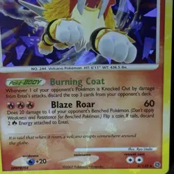 MAJOR HOLO Bleed ENTEI 4/132 Secret Wonders Crack Ice 2007 Pokemon Card ERROR NM - Image 5