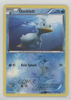 Ducklett Reverse Foil Pokemon Black & White Boundaries Crossed #42 - Image 1