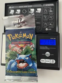 🔥21.10g HEAVYU 1999 WOTC Pokemon base set booster pack Venusaur art - Image 1