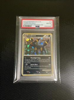 Pokemon TCG - Umbreon Cracked Ice Holo - HeartGold & SoulSilver Undaunted PSA 8 - Image 1