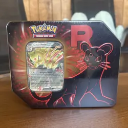 Pokemon Team Rocket Tin - Persian EX Sealed - Image 1