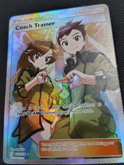 Pokemon TCG Coach Trainer 233/236 Full Art Ultra Rare Unified Minds - Image 1