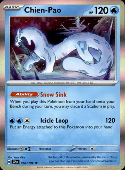 Chien-Pao 056/191 Holo Rare - Pokemon SV08: Surging Sparks NM - Image 1