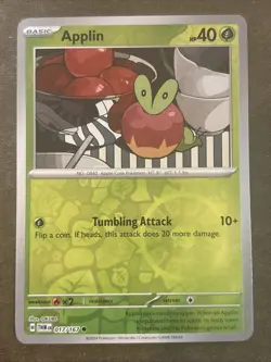 Applin 017/167 Sv06: Twilight Masquerade Reverse Holo Pokemon TCG NM - Image 1