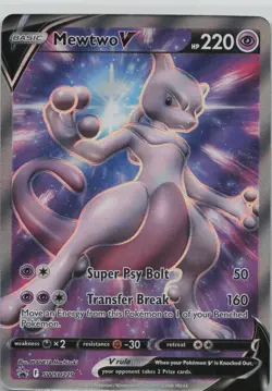 Mewtwo V SWSH229 Holo Promo Sword & Shield Promo Pokemon Near Mint - Image 1