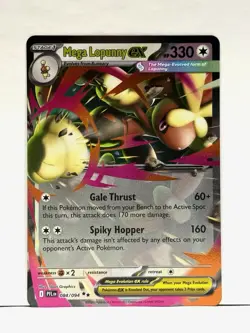 Mega Lopunny ex 084/094 Double Rare Phantasmal Flames Pokemon Card TCG NM - Image 1