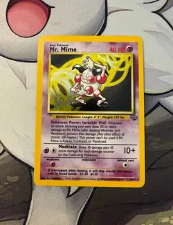 Pokemon TCG Mr. Mime (6) - Jungle Holo NM PSA - Image 1