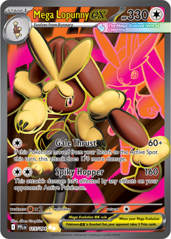 Pokemon TCG Phantasmal Flames – Mega Lopunny ex 084/094 – Ultra Rare – NM - Image 1