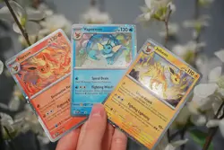 Flareon, Vaporeon, Jolteon [Cosmos Holo] #167-169 Pokemon Promo - Image 1