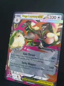 Pokemon TCG Mega Lopunny EX 084/094 Phantasmal Flames Mega Evolution Holo 2xRare - Image 3