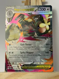 Pokemon TCG Phantasmal Flames - Mega Lopunny ex 084/094 Double Rare card - Image 1