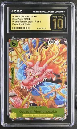 Kouzuki Momonosuke P-064 2024 Event Pack Vol. 4 Promo One Piece CGC Pristine 10 - Image 1