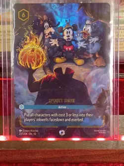Disney Lorcana Spooky Sight (enchanted) Whispers In The Well Holofoil 237/204 - Image 1