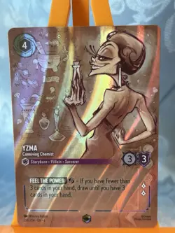 Disney Lorcana YZMA Conniving Chemist Enchanted Foil Azurite Sea 209/204 - Image 2
