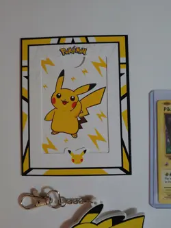 Pokemon Pikachu Gift Set Pikachu Keychain Card Frame - Image 3