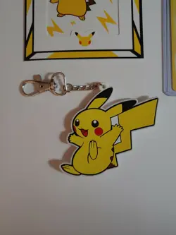 Pokemon Pikachu Gift Set Pikachu Keychain Card Frame - Image 4