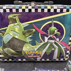 Pokemon Trading Card Carrier Lunch Box Tin NO CARDS EMPTY (plus Extras) - Image 2