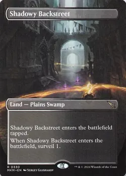 Shadowy Backstreet (Borderless) Murders at Karlov Manor Foil - Image 1