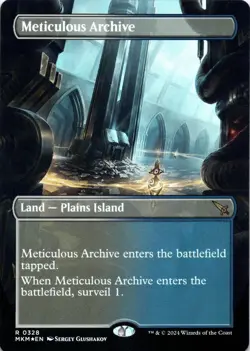 Meticulous Archive FOIL BORDERLESS Murders at Karlov Manor Magic MTG NM - Image 1