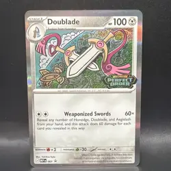 Pokemon Staff Perfect Order Black Star Promo MEP 067 Doublade - Image 1