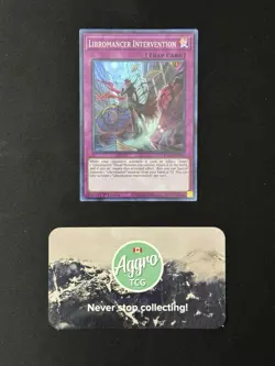 Libromancer Intervention - Yugioh BACH-EN091 1st Edition Super Rare NM - Image 1