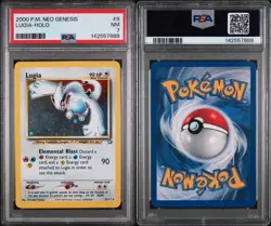 PSA 7 Pokemon Neo Genesis Lugia Holo 9/111 Vintage NM Graded Guard Included - Image 3
