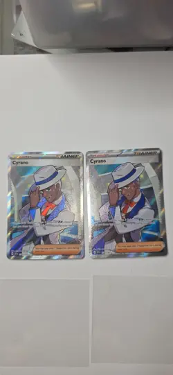 Pokemon TCG Cyrano 230/191 Sv08: Surging Sparks Holo Lot of 2 NM - Image 1