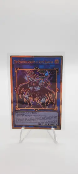 YUGIOH TCG THE PHANTOM KNIGHTS OF RUSTY BARDICHE MAGO-EN040 GOLD 1ST EDITION - Image 1