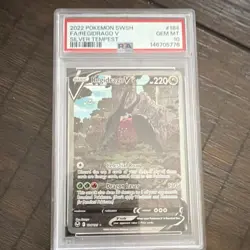 Pokemon TCG Regidrago V 184/195 Silver Tempest Full Art Ultra Rare Holo PSA 10 - Image 1