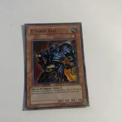 X-Saber Axel HA01-EN010 YuGiOh TCG Limited Edition Super Rare Holo Foil - Image 1