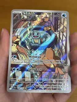 2024 Pokemon Stellar Crown Squirtle 148/142 Illustration Rare - Image 2