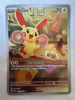Pokemon Plusle Illustration RARE Basic English 2023 Paradox Rift - Image 1