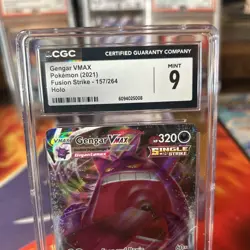CGC 9 GENGAR VMAX 157 FUSION STRIKE SWORD & SHIELD POKEMON MINT - Image 2