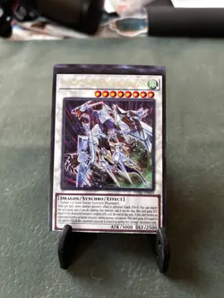 Yugioh Crystal Wing Synchro Dragon PHRE-EN059 Miscut Misprint Error Copy A - Image 1