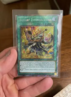 YuGiOh Radiant Typhoon Vision Platinum Secret Rare 1st Edition RA05-EN075 - Image 1