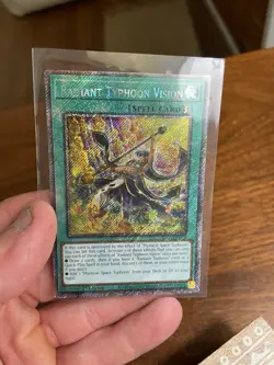 YuGiOh Radiant Typhoon Vision Platinum Secret Rare 1st Edition RA05-EN075 - Image 2