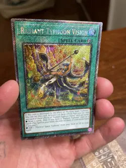 YuGiOh Radiant Typhoon Vision Platinum Secret Rare 1st Edition RA05-EN075 - Image 4