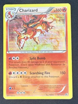 Charizard 19/113 Legendary Treasures Holo Rare Pokemon TCG Card LP/MP - Image 1