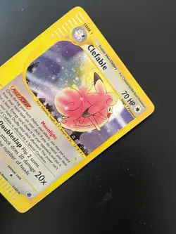 Pokemon Card Clefable Holo 7/165 Set Expedition ENG Inglese Near Mint Vintage - Image 2