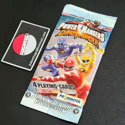 Bustina POWER RANGERS DINO THUNDER Prominter Playing Cards ITA sealed Pack Nuova - Image 1
