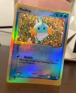 Pokemon TCG Mudkip 59/109 EX Ruby & Sapphire Reverse Holo Card Nintendo 2003 - Image 1