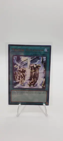 YuGiOh Machine Duplication - MAGO-EN140 - Rare - 1st Edition Near Mint - Image 1