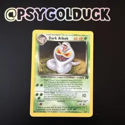 Dark Arbok Team Rocket Pokemon Card 2/82 E24 - Image 1