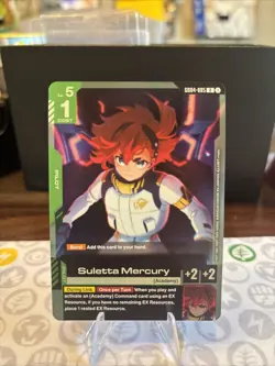 GUNDAM CARD GAME GD04-085 R - SULETTA MERCURY - FOIL NM - Image 1