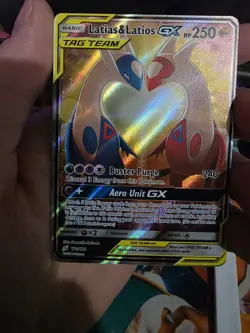 Pokemon SM Team Up Latias & Latios GX Alt Art Holo Card - Image 1
