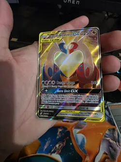 Pokemon SM Team Up Latias & Latios GX Alt Art Holo Card - Image 2