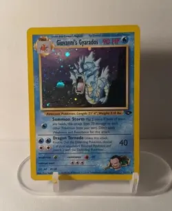 Giovanni's Gyarados 5/132 Holo Rare Gym Challenge Pokemon Card 2000 WOTC Vintage - Image 1