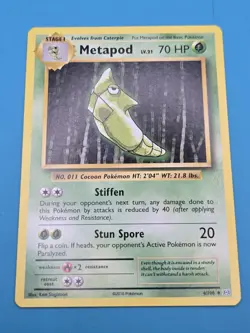 Pokemon Evolutions Metapod Regular Uncommon Card 4/108 LP - Image 1