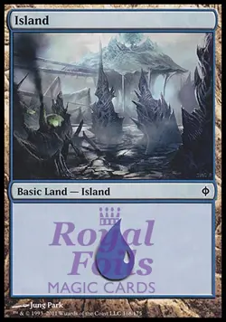 Island #168 1x FOIL NPH MTG New Phyrexia Basic Land MINT blue - Image 1
