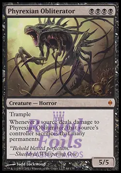 Phyrexian Obliterator 1x FOIL NPH MTG New Phyrexia Mythic MINT black - Image 1